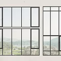 Curtain Wall Window Floor-to-ceiling Window 3d model