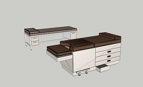 modern medical bed diagnosis bed 3d model