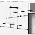 Modern chandelier 3d model