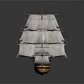 modern sailing ship ancient ship ancient warship large ancient ship ancient warship 3d model