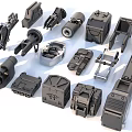 Diverse Industrial Equipment Metal Mechanical Parts With Various Shapes And Sizes