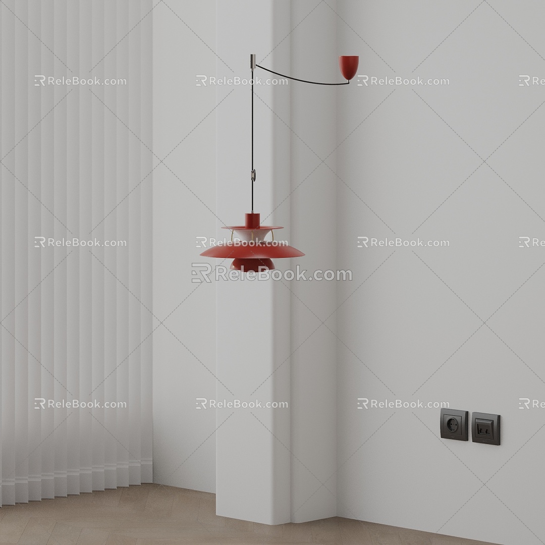 Modern chandelier 3d model