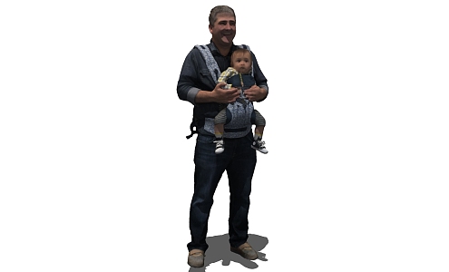 modern man 3d model