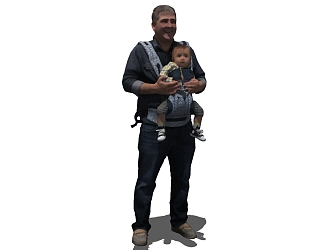 modern man 3d model