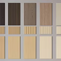 Different Wood Textured Wall Panels With Various Color Options For Interior Design 3d model