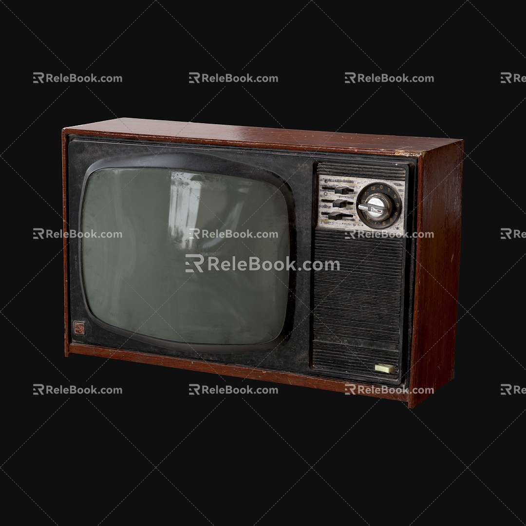 Old TV Home Appliances Old Items 3d model