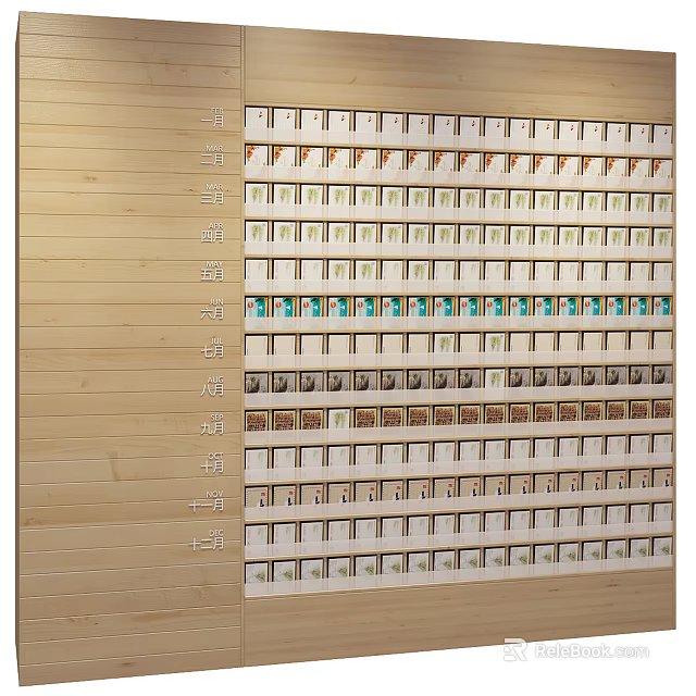 Diverse Background Wall Material Samples With Various Colors And Textures 3d model 