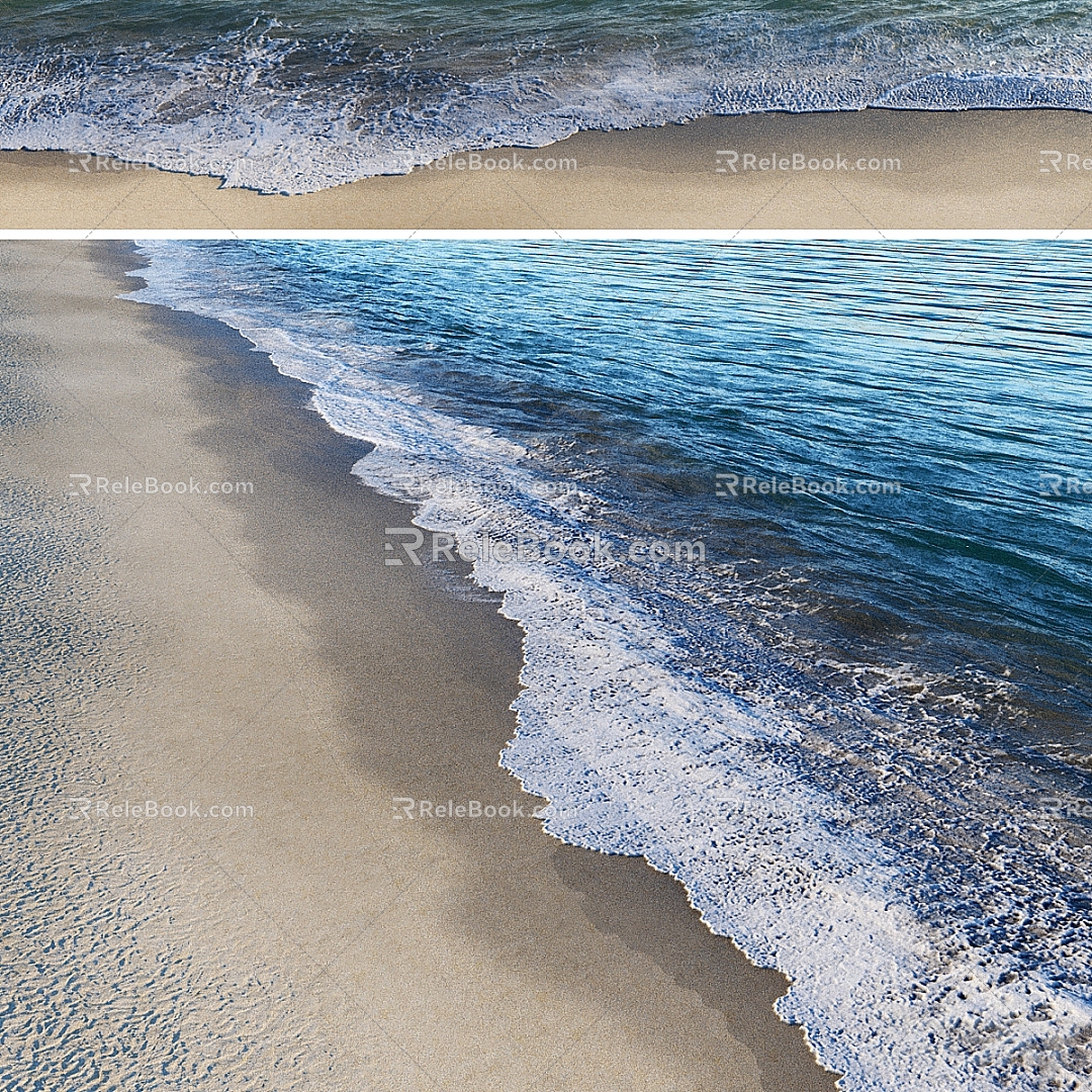 Beach Sea Beach Spray 3d model