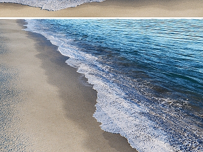 Beach Sea Beach Spray 3d model