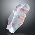 Abstract Stone Sculpture Carving With Purple White Natural Texture And Glossy Surface