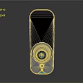 Smart Door Lock With Fingerprint Recognition Password And Colorful Display Screen