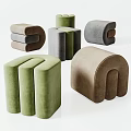 Modern sofa stool 3d model