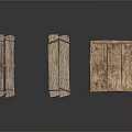 Rustic Wooden Table And Benches Set With Natural Wood Texture And Simple Design