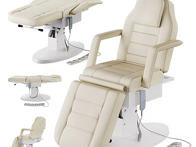 Modern Leather Massage Chair Design With Adjustable Recline And Ergonomic Comfort Features 3d model
