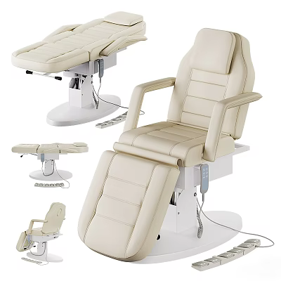 Modern Leather Massage Chair Design With Adjustable Recline And Ergonomic Comfort Features 3d model