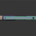 Colorful Modern Pistol With Green Purple Accents Textured Grip And Unique Design