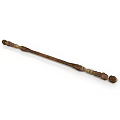 Handcrafted Brown Long Stick With Textured Surface And Rounded Ends For Daily Use
