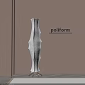 Modern White Textured Floor Lamp With Warm Glow In Beige Room Corner
