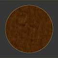 Classic Wooden Round Dining Table With Carved Pedestal Base And Natural Texture