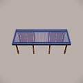 modern gallery shelf 3d model
