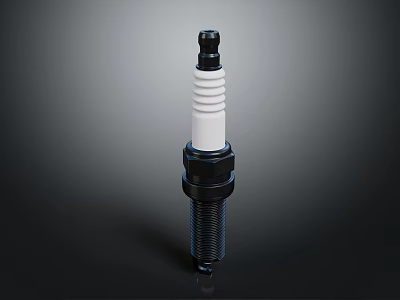 High Performance Spark Plug With Ceramic Insulator And Threaded Metal Shell For Industrial Use 3d model