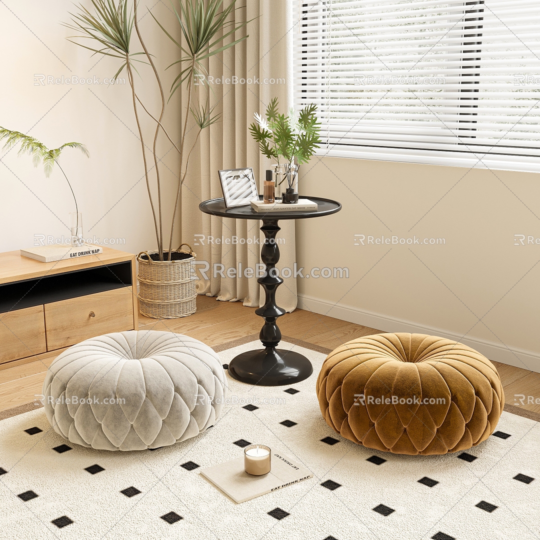 Modern Cushion Tatami Cushion 3d model