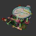 Vintage Precision Optical Measuring Instrument With Circular Dial Telescope And Brass Fittings