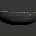 Handcrafted Black Clay Bowl Rustic Vintage Daily Use Home Tableware Essential