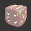 White Dice As Practical Living Supplies With Round Dots And Smooth Surface For Daily Use