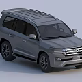 Silver Toyota SUV With Roof Rack Sturdy Design Chrome Front Grille And Multi Spoke Wheels