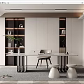 Modern study 3d model