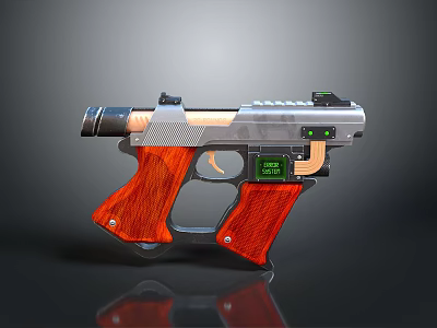pistol semi-automatic pistol automatic pistol modern weapon hot weapon hot weapon gun military 3d model