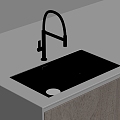 Modern sink vegetable basin embedded sink faucet 3d model