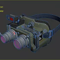 Green Binocular Night Vision Goggle With Headband Red Indicator And Lenses