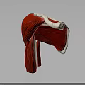 Detailed 3D Anatomical Model of Muscle Organ and Hair Structure With Tendon Layers
