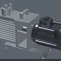 Industrial Vacuum Pump Equipment With Electric Motor Heat Sink And Metal Structure