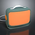 Portable Green And Orange Daily Electric Appliance With White Handle For Heating Food