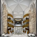 Modern Hall Lobby 3d model
