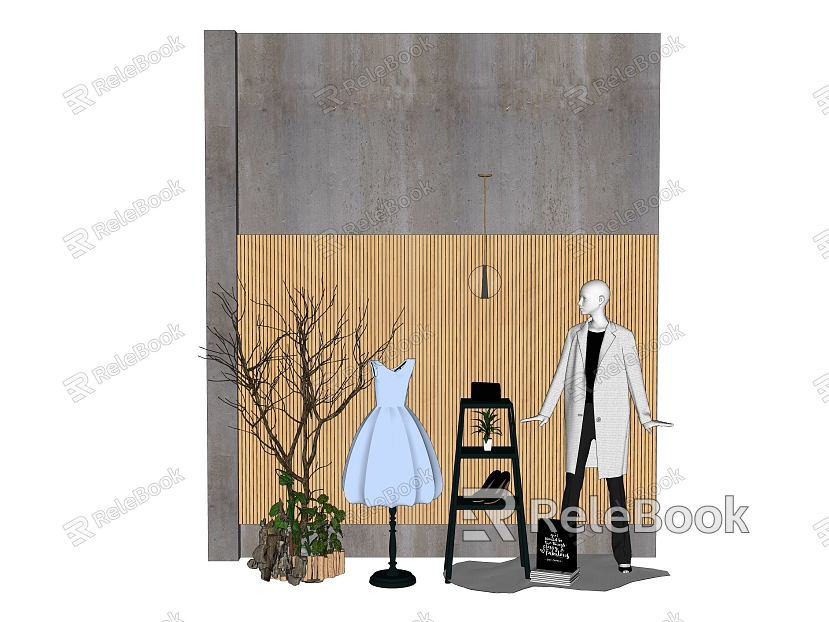 Modern model clothing model combination table model