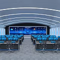 modern command center 3d model