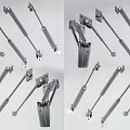 Durable Hardware Tools With Gas Struts And Hinges For Furniture Fittings