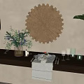 Tableware Vase Combination 3d model
