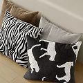 Animal Print Decorative Pillows With Zebra Stripes And Leopard Patterns For Modern Home Decor