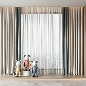 Curtains 3d model
