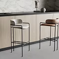 Modern Bar Chair Bar Stool High Stool 3d model
