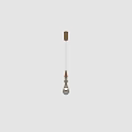 Elegant Modern Glass Chandelier With Copper Top And White Sphere Design