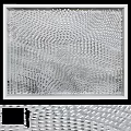 Modern Picture Frame With Intricate Geometric Pattern And Sleek Black Border For Home Decor