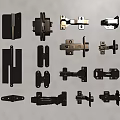 Golden Brass Furniture Hardware Various Types And Styles For Home Applications