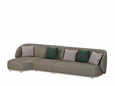 French American style cream 3d model