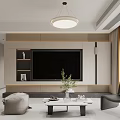 Modern Living Dining Room Interior With White Sofa Coffee Table Dining Chairs And Wall Art